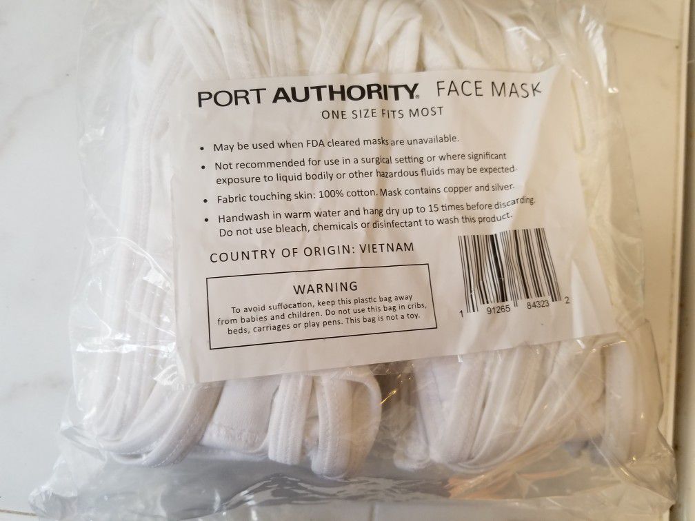 FACE MASKS, Cotton  - Packs Of 50
