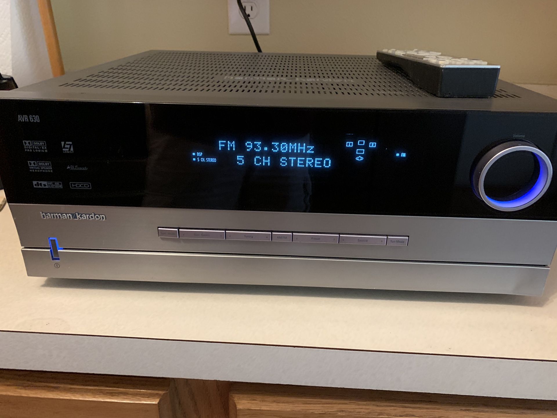 Harman Kardon AVR 630 A/V 7.1 Surround Receiver for Sale in Land O