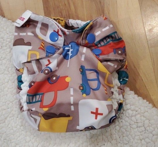 Blueberry Simplex Newborn AIO Cloth Diaper (Traffic)