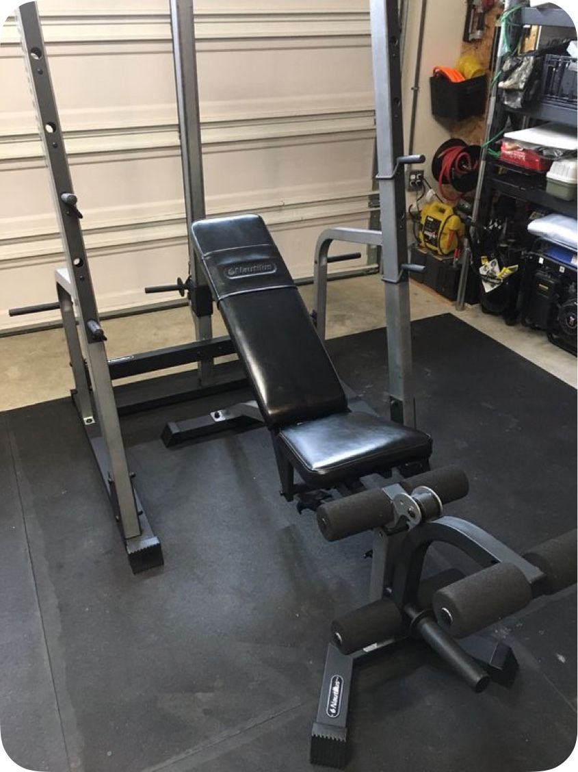 Nautilus Bench and Squat Rack with Upper Cable for Sale in Tacoma, WA ...