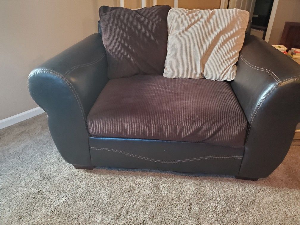 Couch Ottoman and Oversized chair
