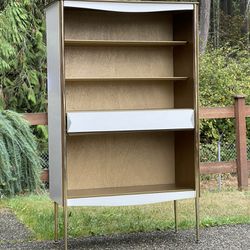 Vintage Mid-Century Modern Industrial  Bookcase Display Cabinet  Thumbnail