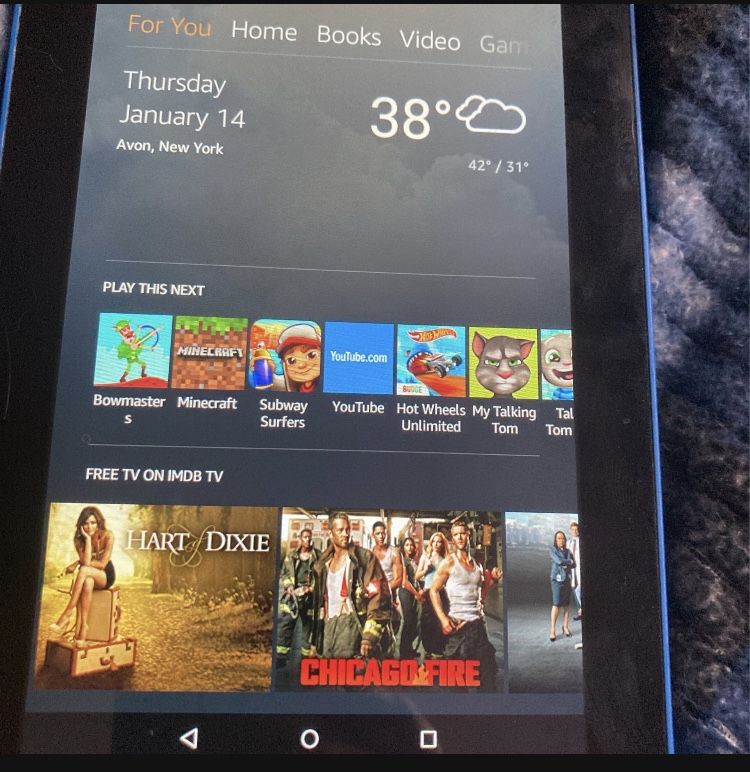 Blue Amazon Kindle Fire 5