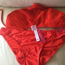 Women’s Deep Orange Bikini Thumbnail