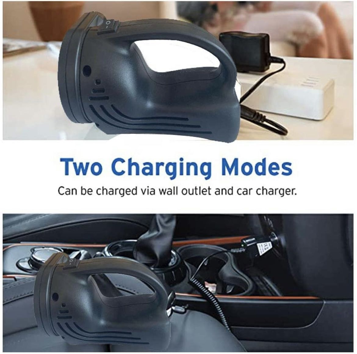 Rechargeable Air Pump Electric Air Mattress Pump for Inflatable Portable USB Charging Quick-Fill inflator deflator with 3 Nozzles 110V AC & 12V DC Ada