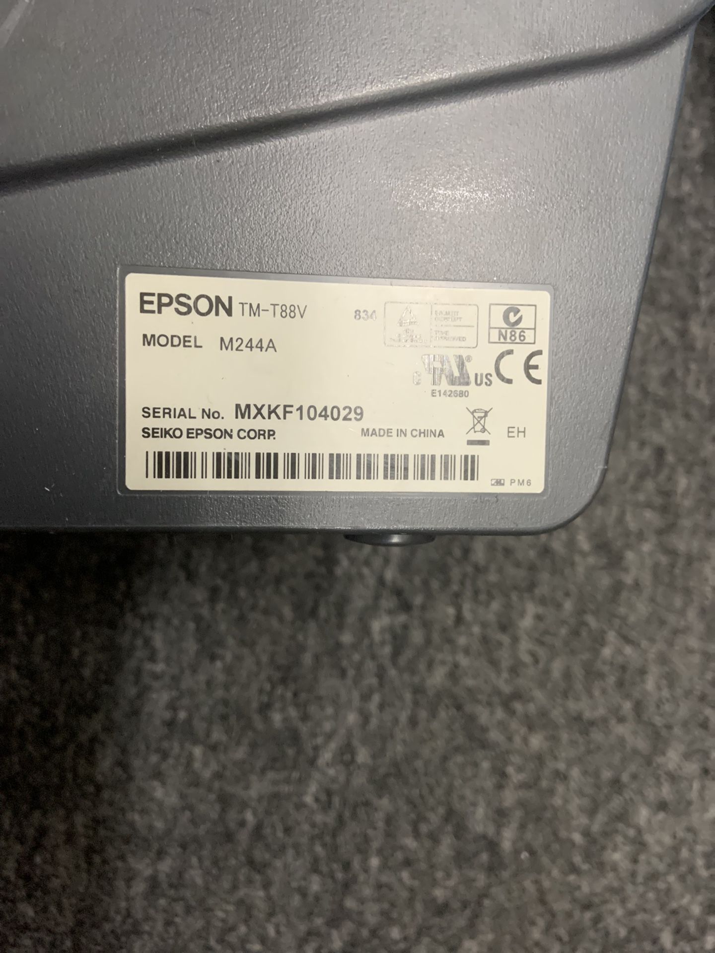Epson Receipts Printer TM-T88V