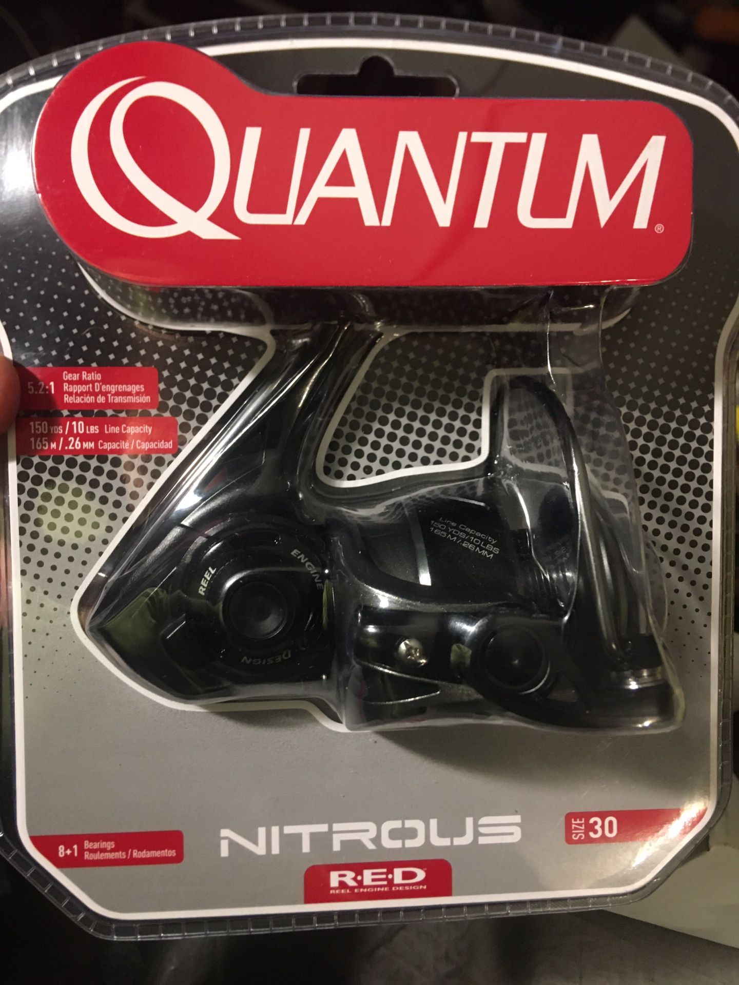 New! Quantum Red Fishing Reel Never Used