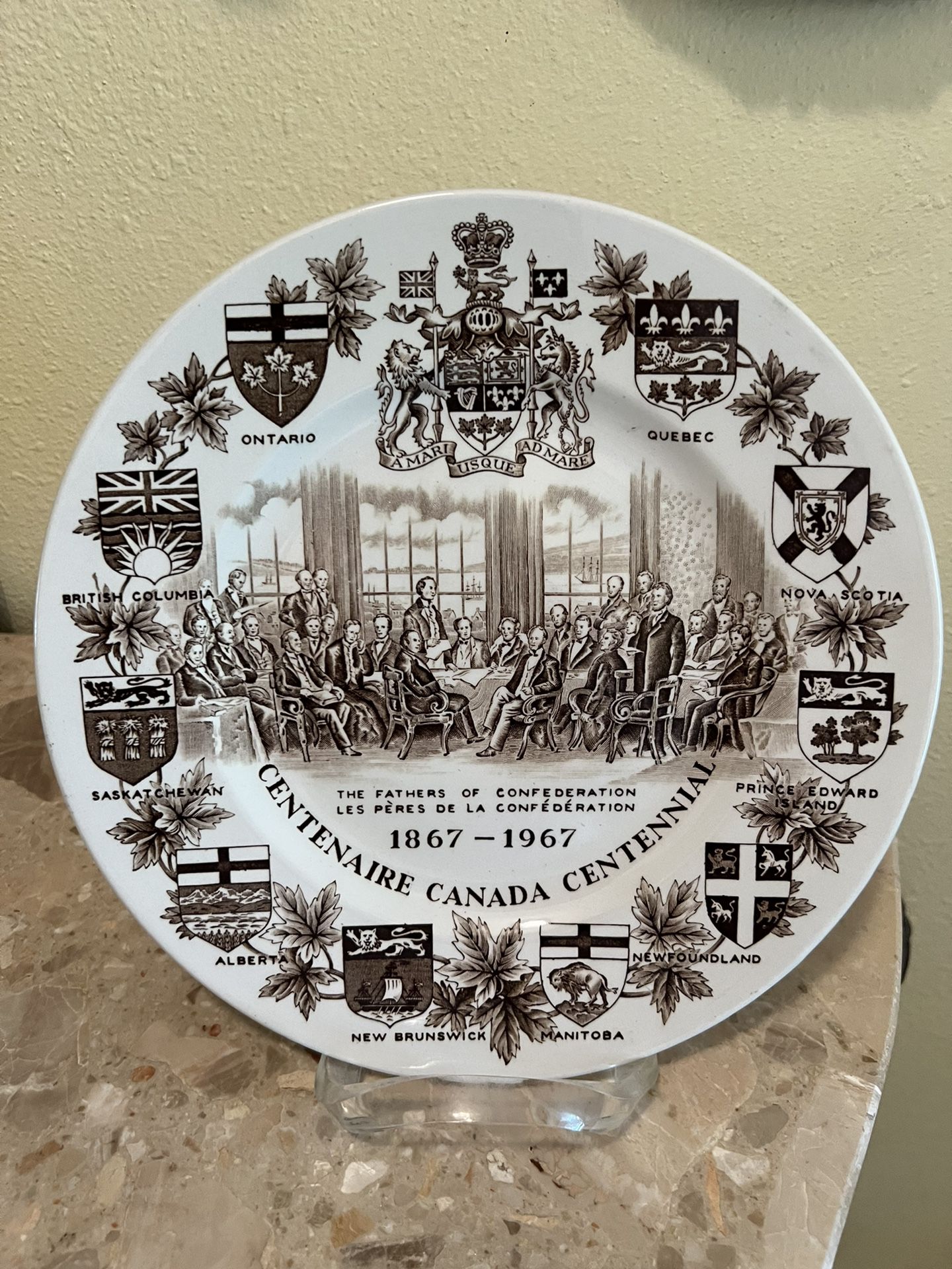Antique Canadian Collector Plate 