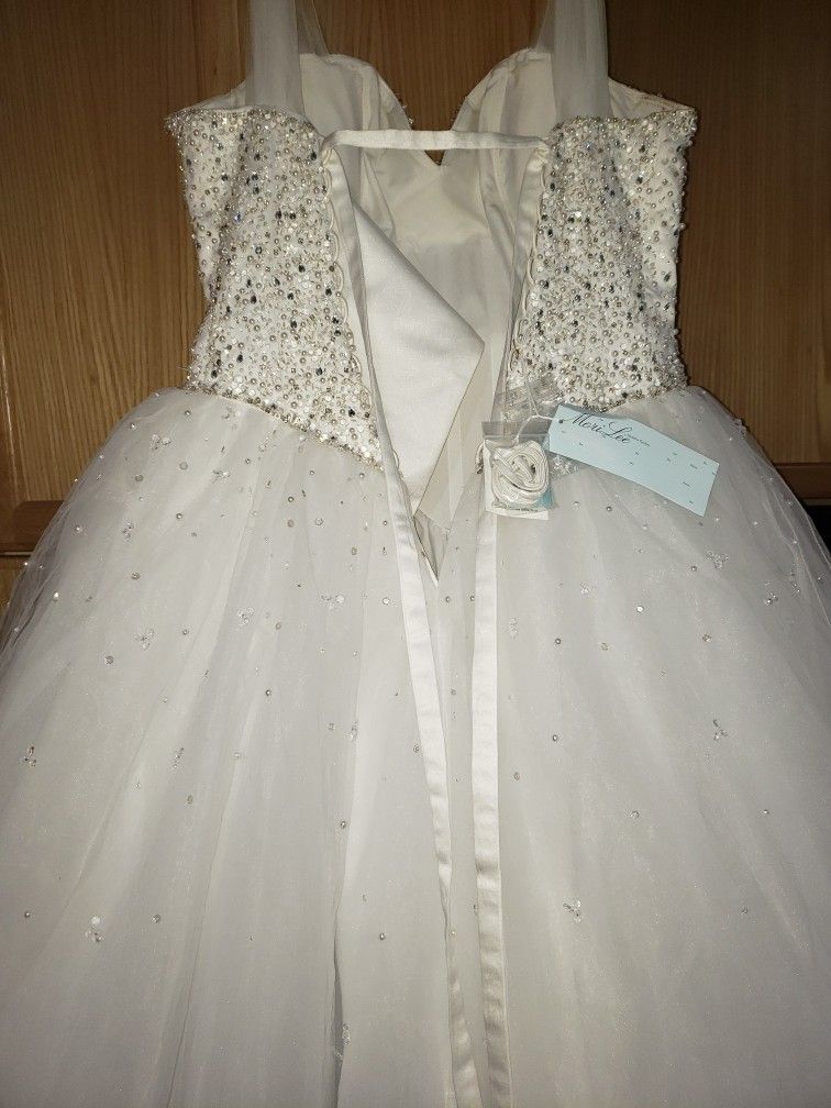 Beautiful Wedding Dress With Traine