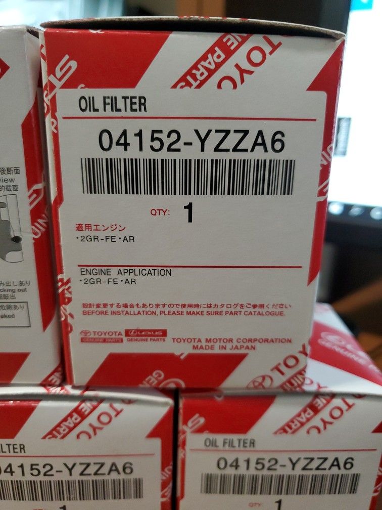 Toyota oil filters