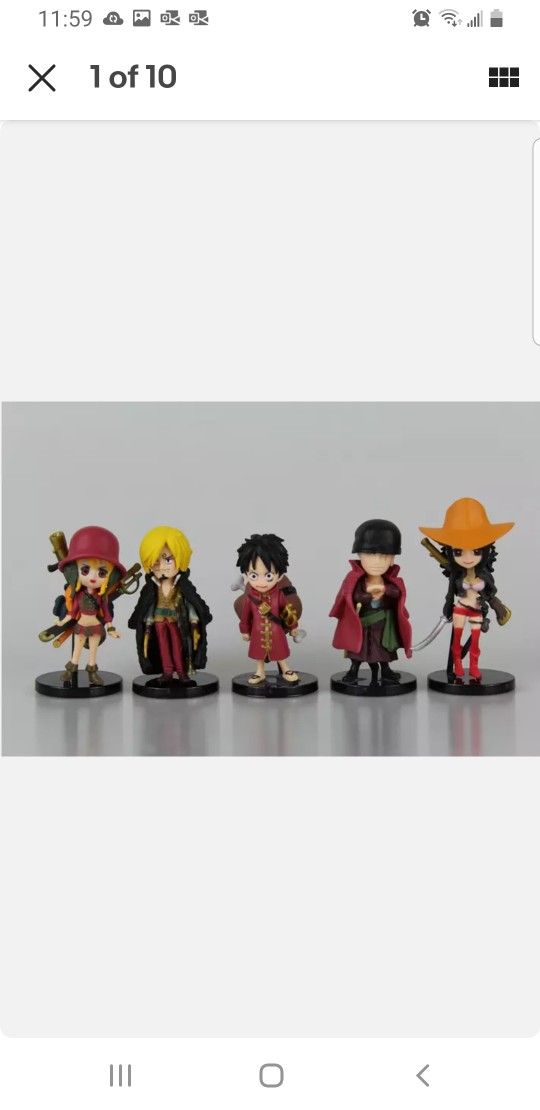 One Piece Anime 9pcs Figure