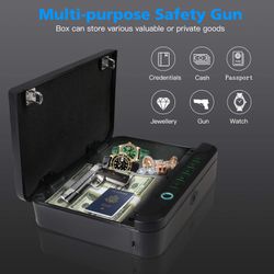 Safe Box With Biometric Fingerprint Key Lock And App Thumbnail