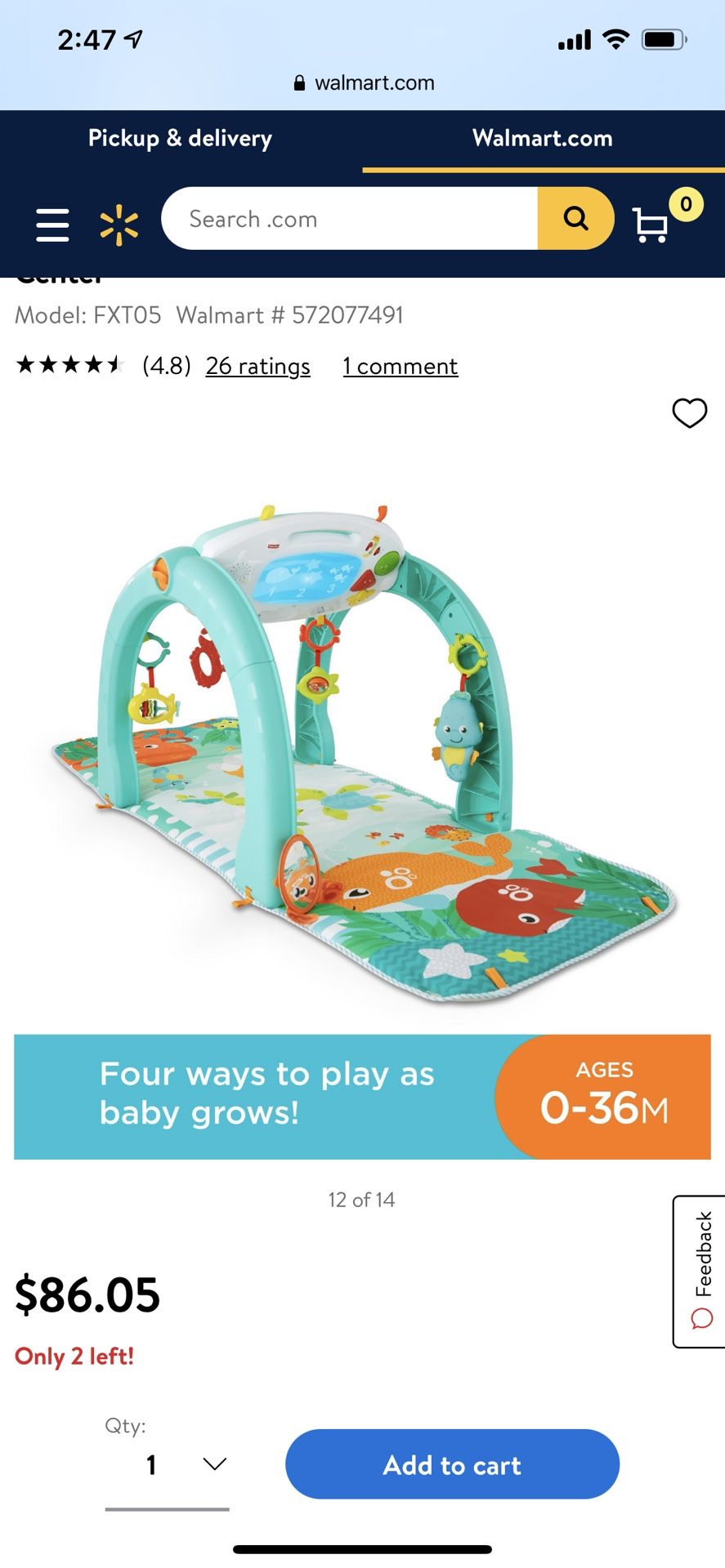 FisherPrice 4in1 Transforming Ocean Activity Play Mat for Sale in