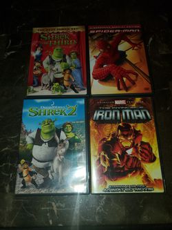 Movie Discs Of Shrek, Spiderman, Lion King, Kung Fu Panda, And More  Thumbnail
