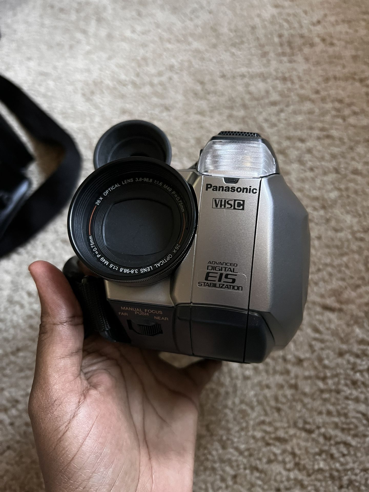 Panasonic VHS palmcorder with photoshot