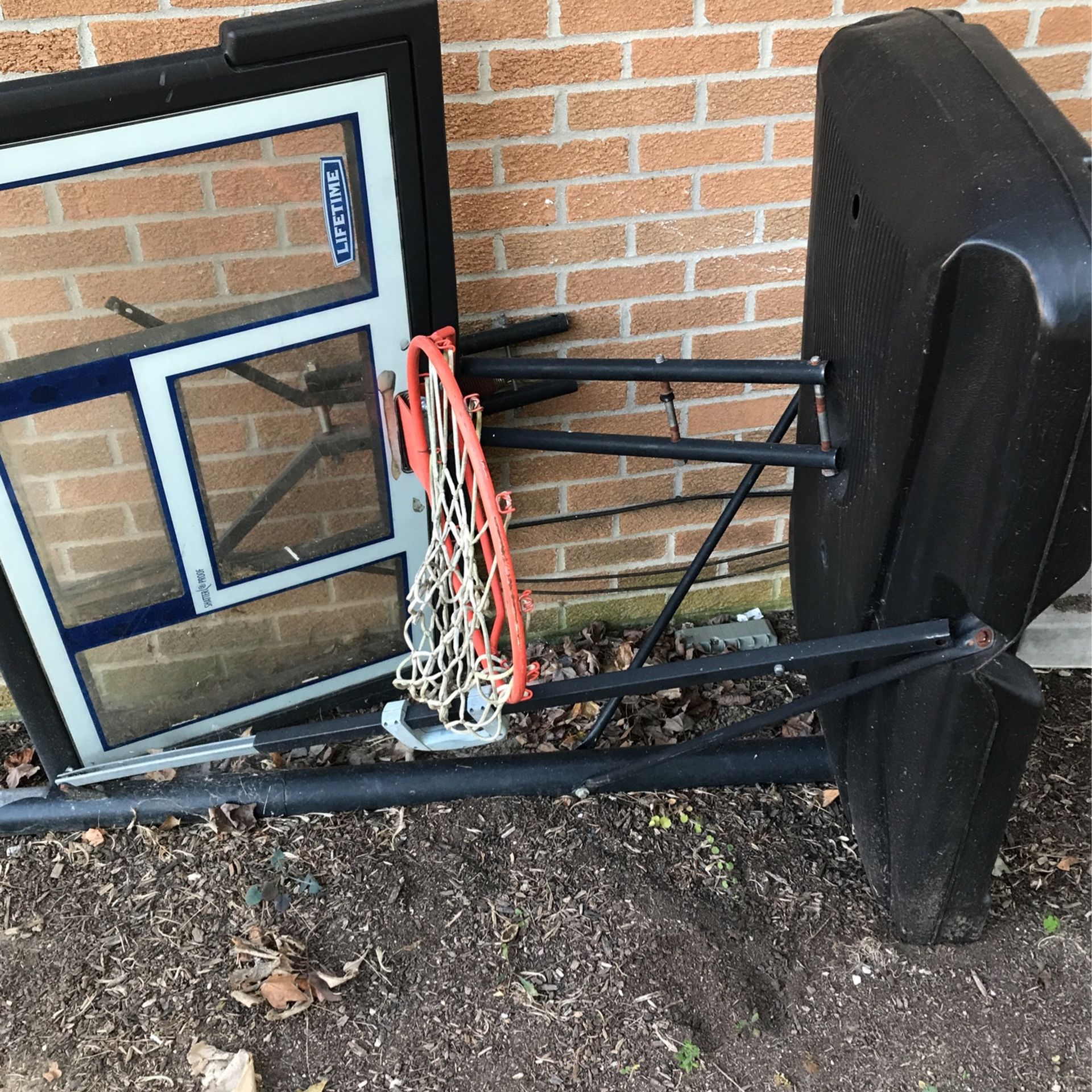 Basketball Hoop And Poll