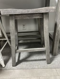 Table w Matching Bench And Stools + Stool Set  Thumbnail