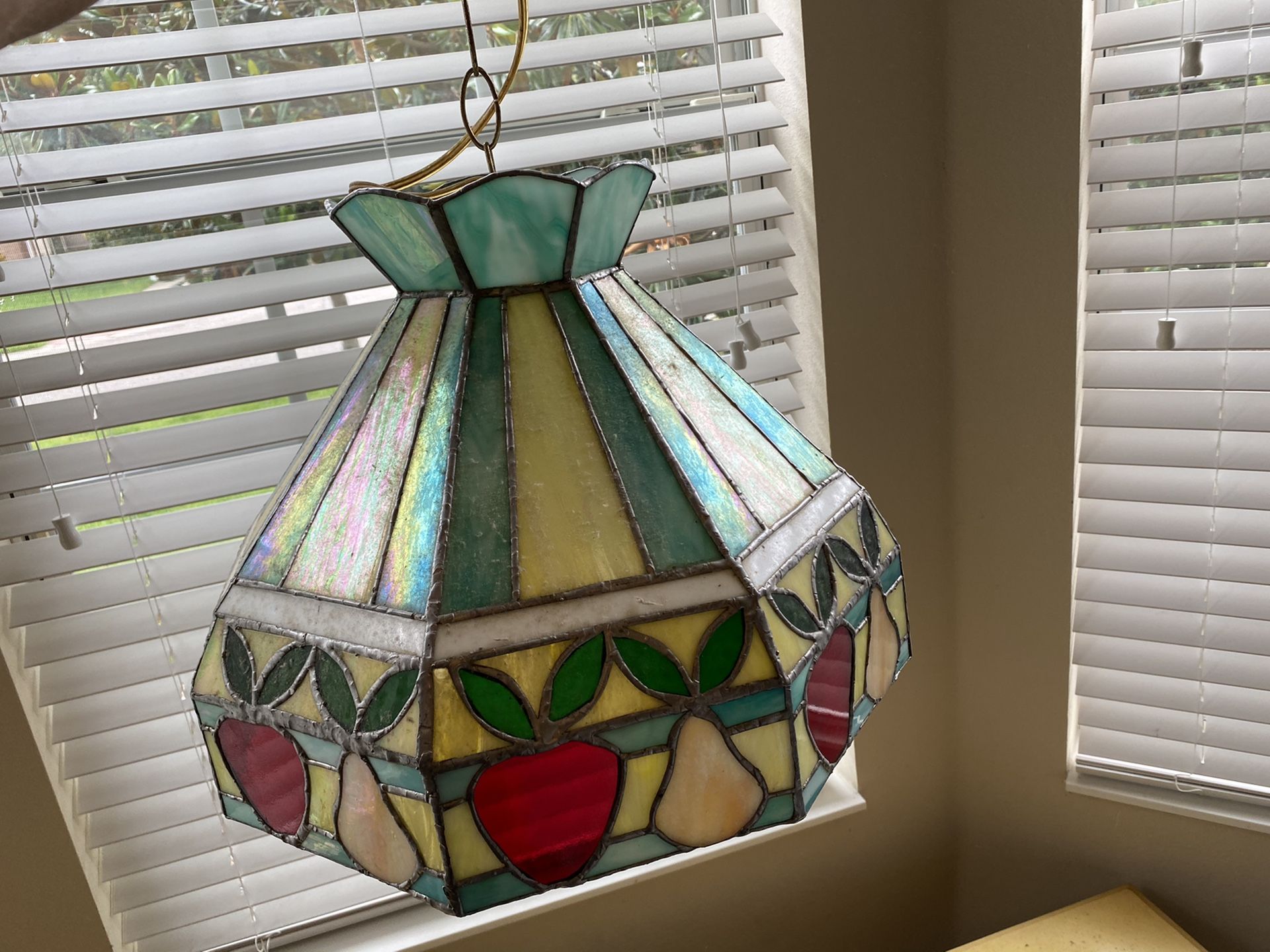 Hanging Tiffany style lamp
