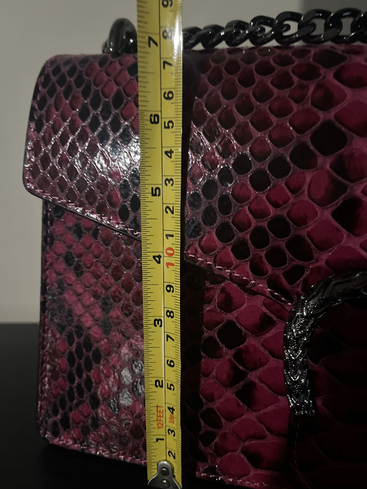 Pink Genuine Leather Designer Bag