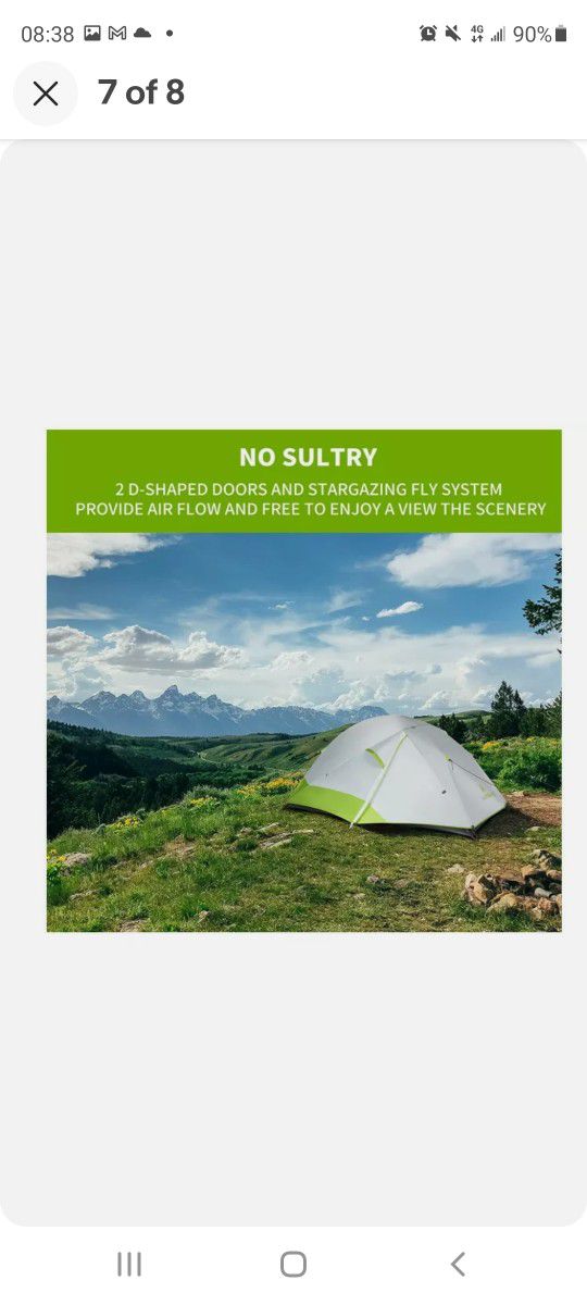 AceHiking 2 Person Camping and Backpacking Tent,Lightweight for 3 Seasons