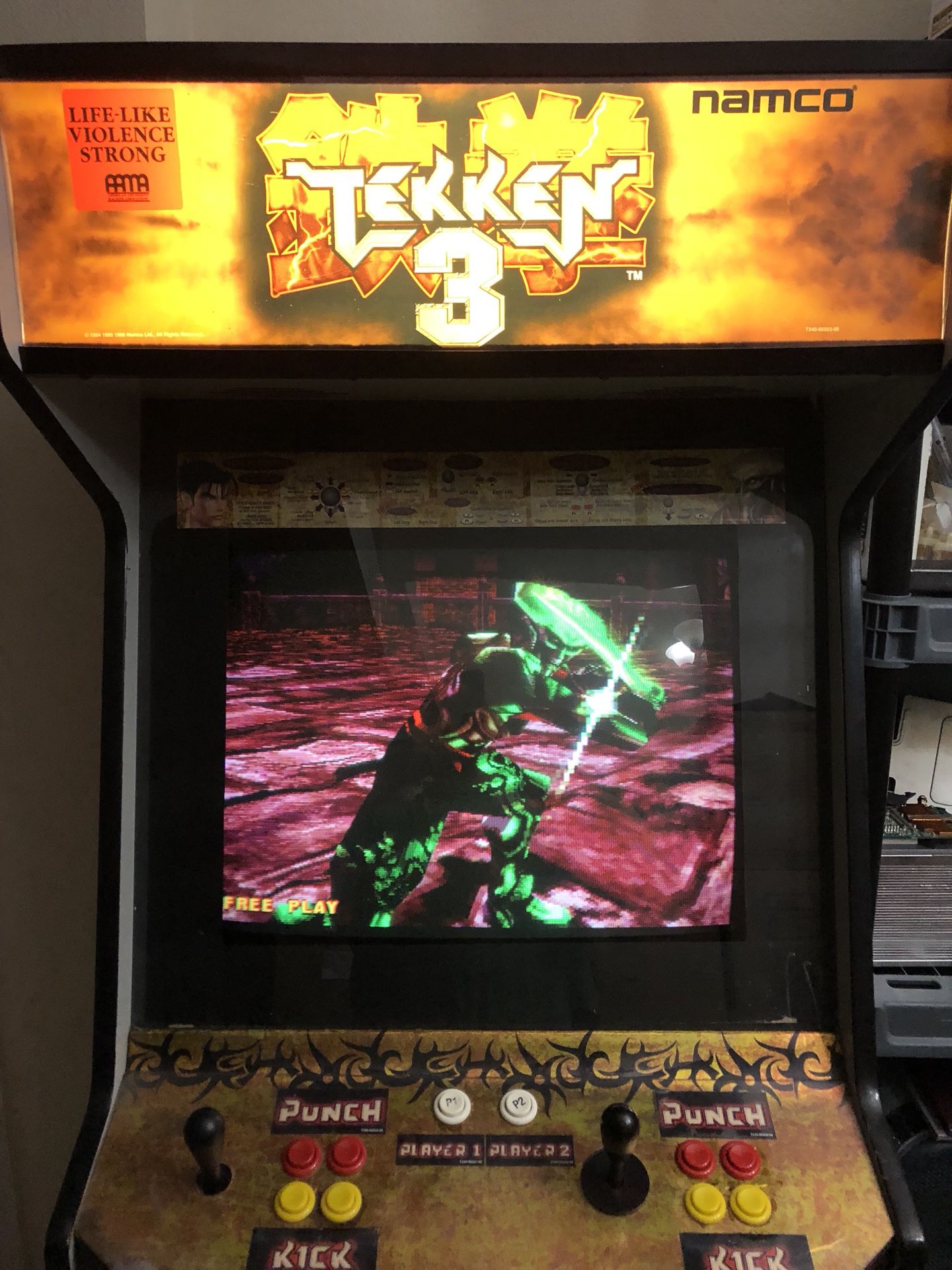 tekken 1 arcade cabinet