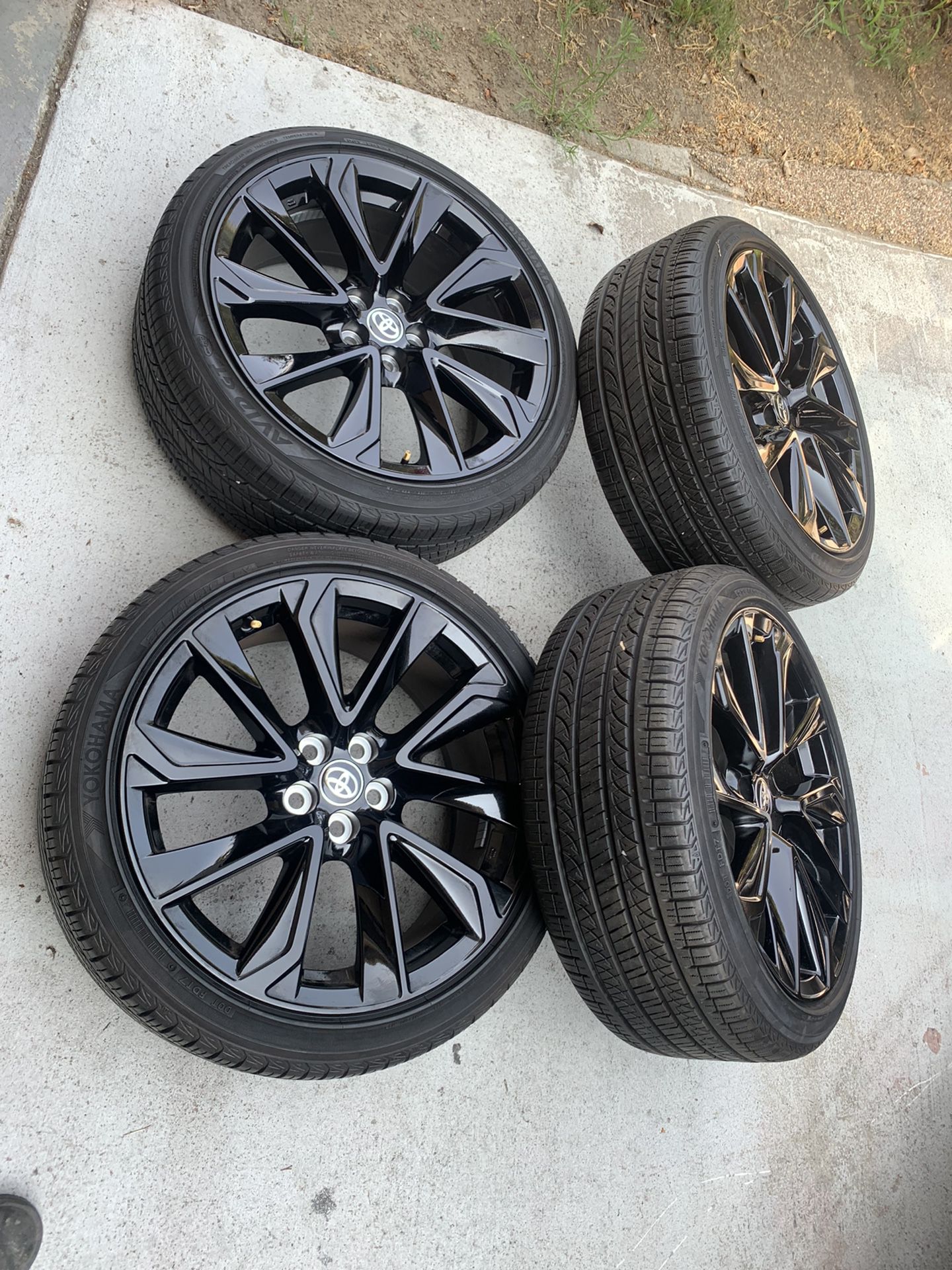 Toyota Corolla Rims And Tires 18” Original OEM Wheels Rines De Corolla New Gloss Black Powder Coated 