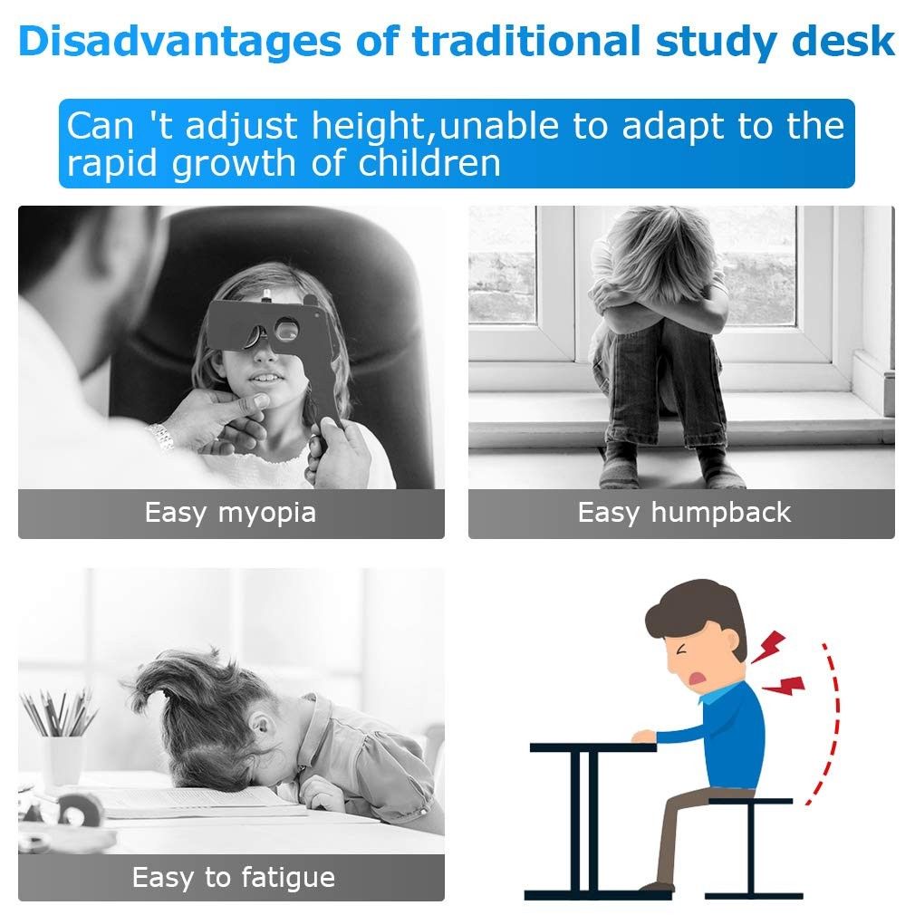 Children Writing Student Dësk/Study Täblë and Chäìr with Dräwërs Storage