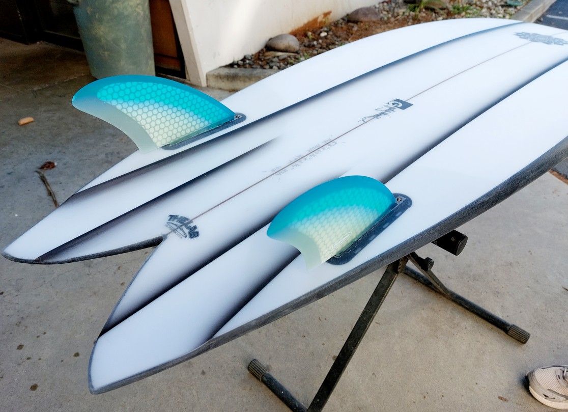 TERRAMAR SURFCO FUTURE/FCS2 BASEK2 GLASS FLEX TWIN SURFBOARD FINS
