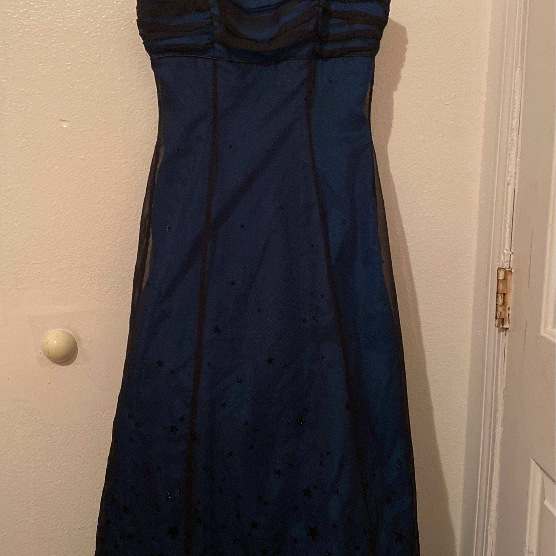 Stunning Blue A Line Ball gown Prom Dress “starry Eyed”
