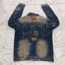 DSQUARED bleached customised  trucker denim jeans jacket  Thumbnail