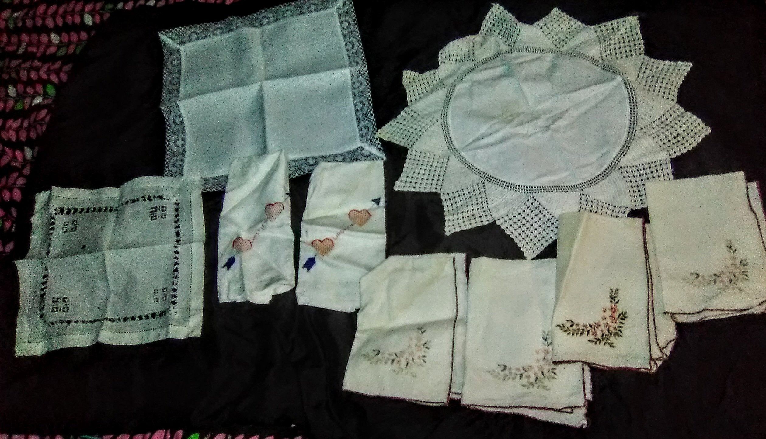 Vintage White Napkins and other table linens