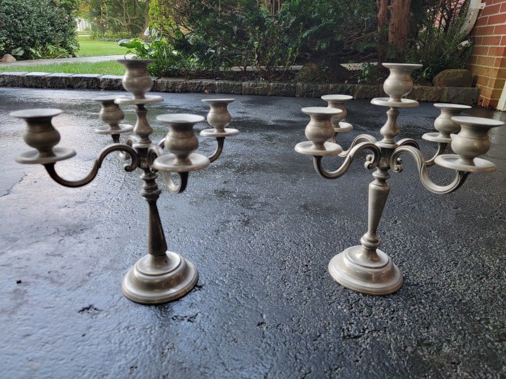 Candelabras 15" Tall, 9.75" Wide