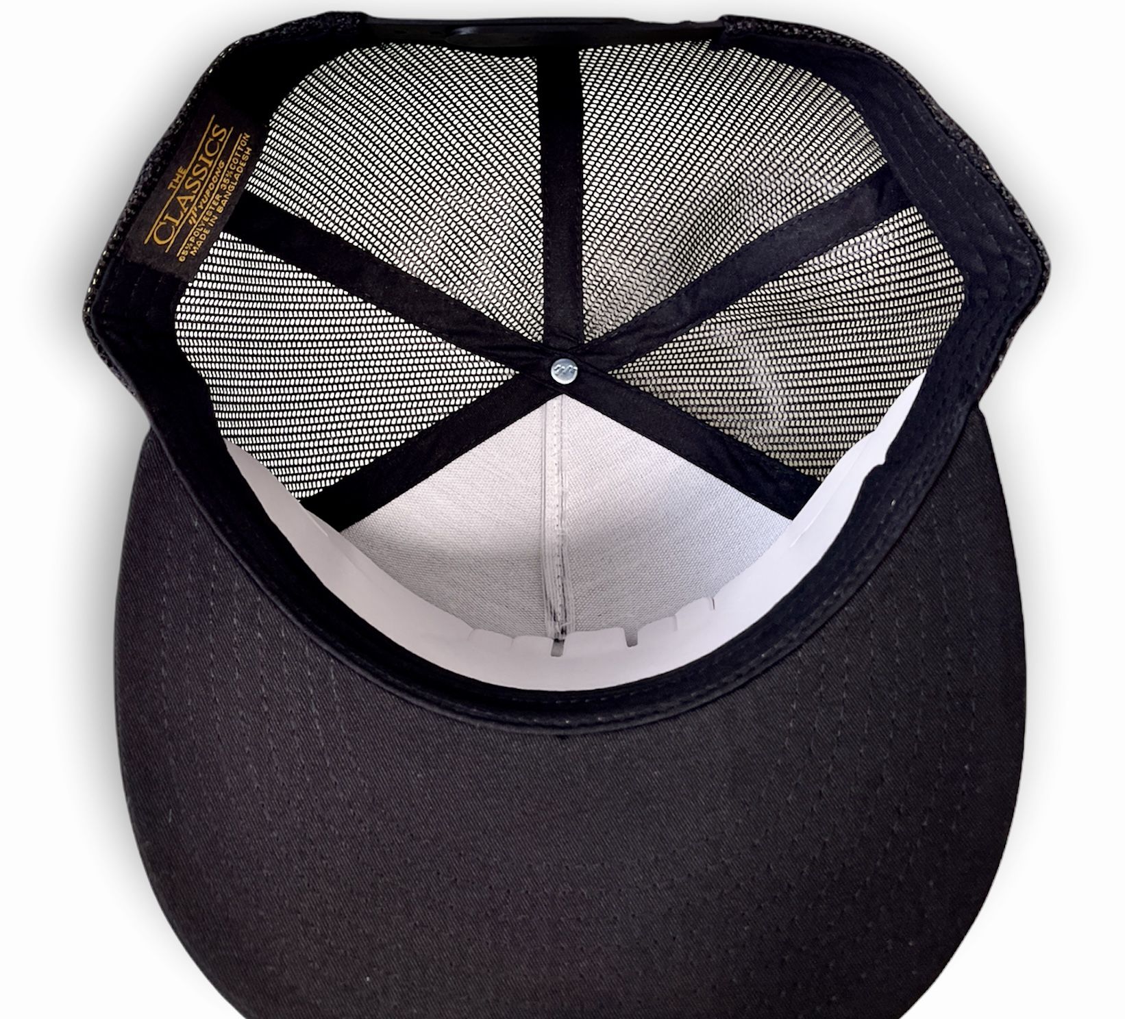 New Men’s Black Mesh Double S-Hook Snapback Salty Crew Hat