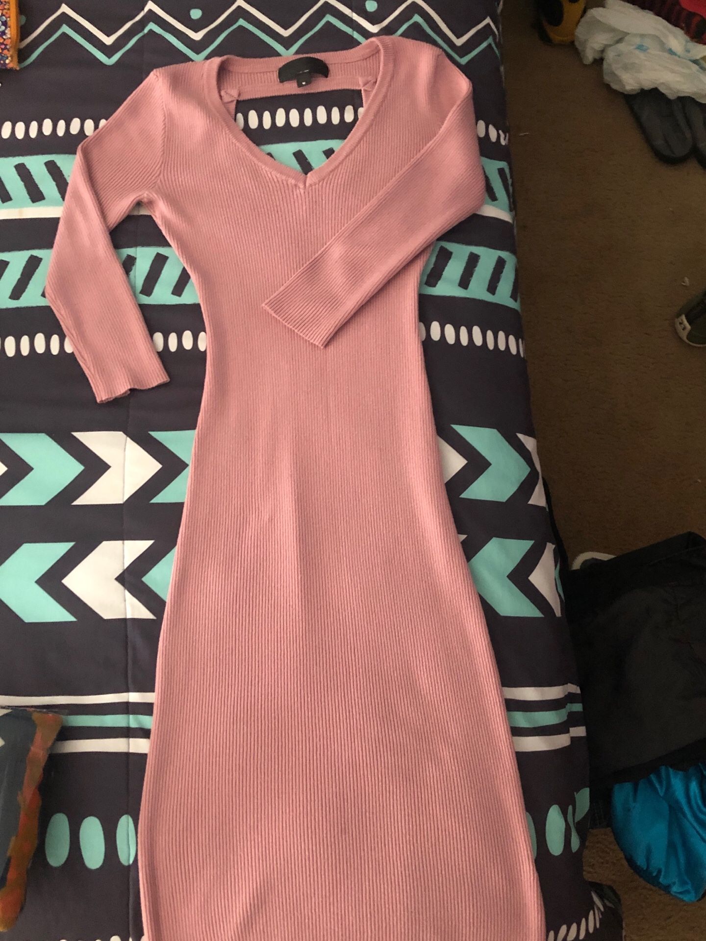 Pink nude dress