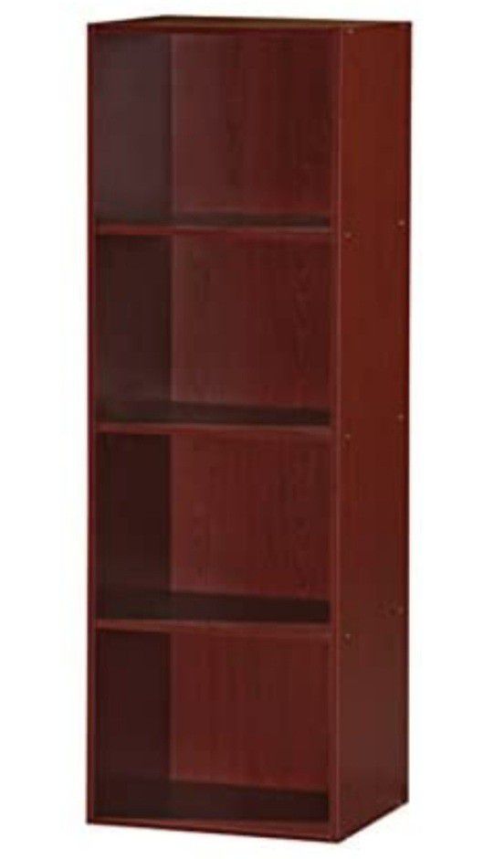 BRAND NEW 
Hodedah 4 Shelf Bookcase in Mahogany,
HID24 MAHOGANY