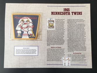 1965 Minnesota Twins - Official MLB Cloth Embroidered Patch - Cooperstown Collection 125 Years Of Official Baseball Patches - By Willabee & Ward Thumbnail