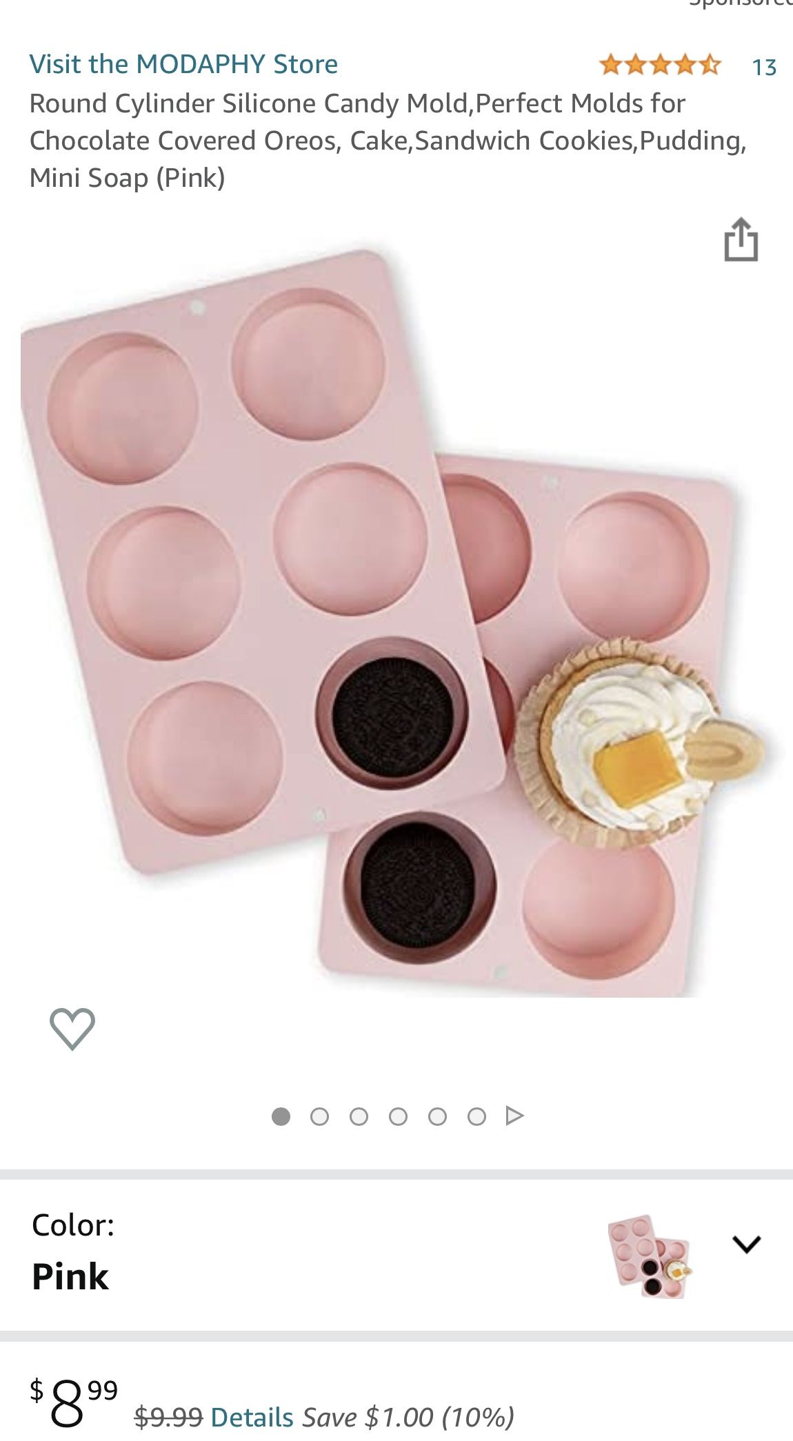 Silicone mold for cooking, soap making, or crafting