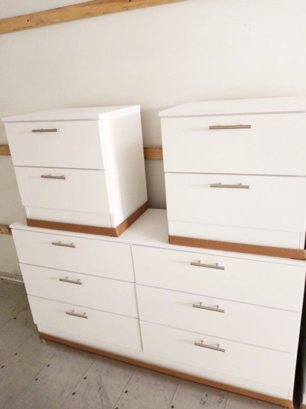 NEW DRESSER AND 2 NIGHTSTANDS. DRESSER ALSO SOLD SEPARATELY 