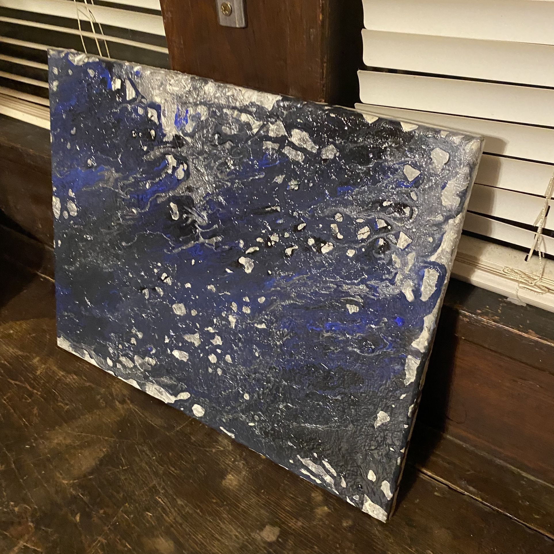 Handmade Marble Canvas Painting