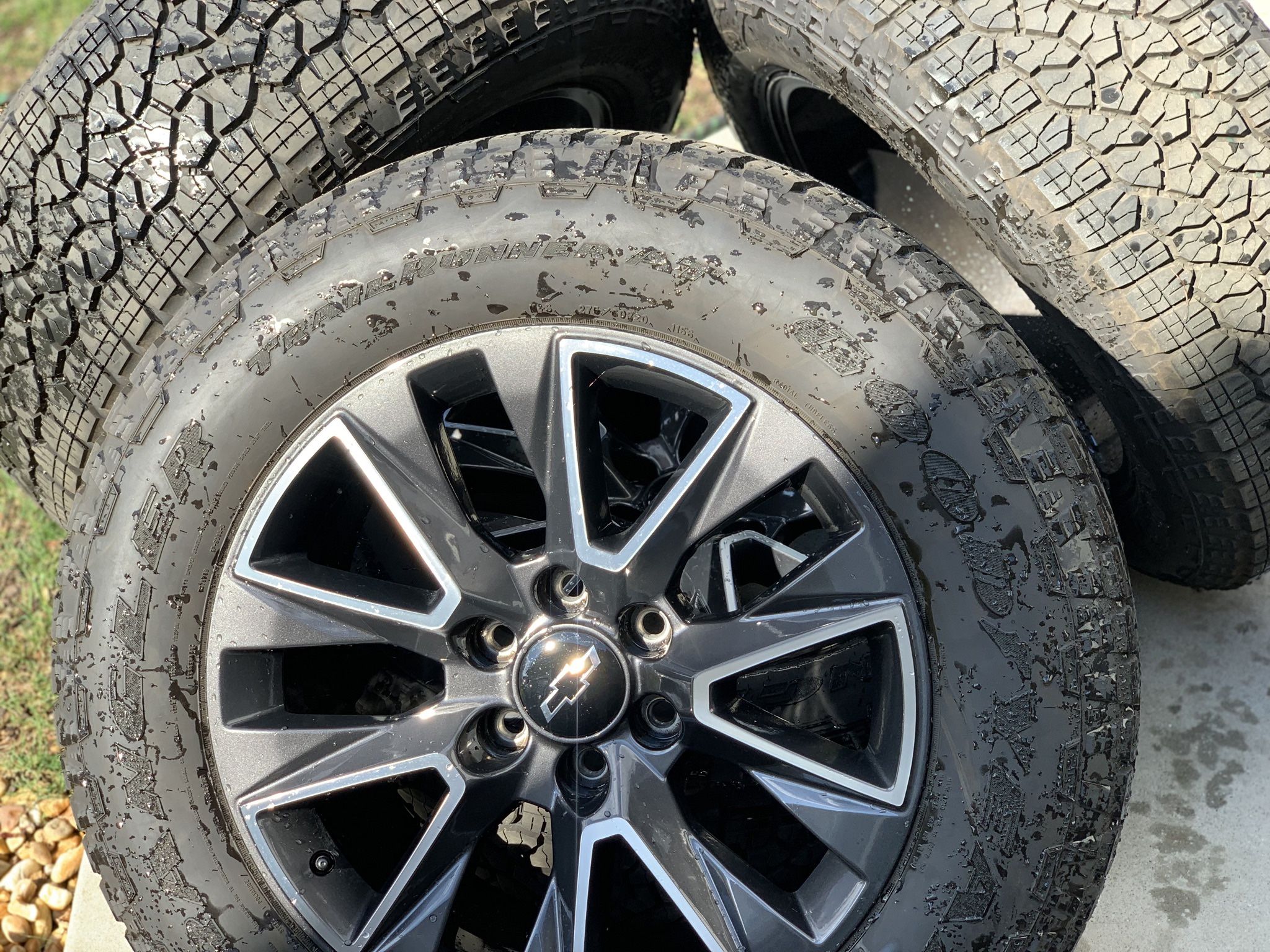 SET OF WHEELS AND TIRES 20”
