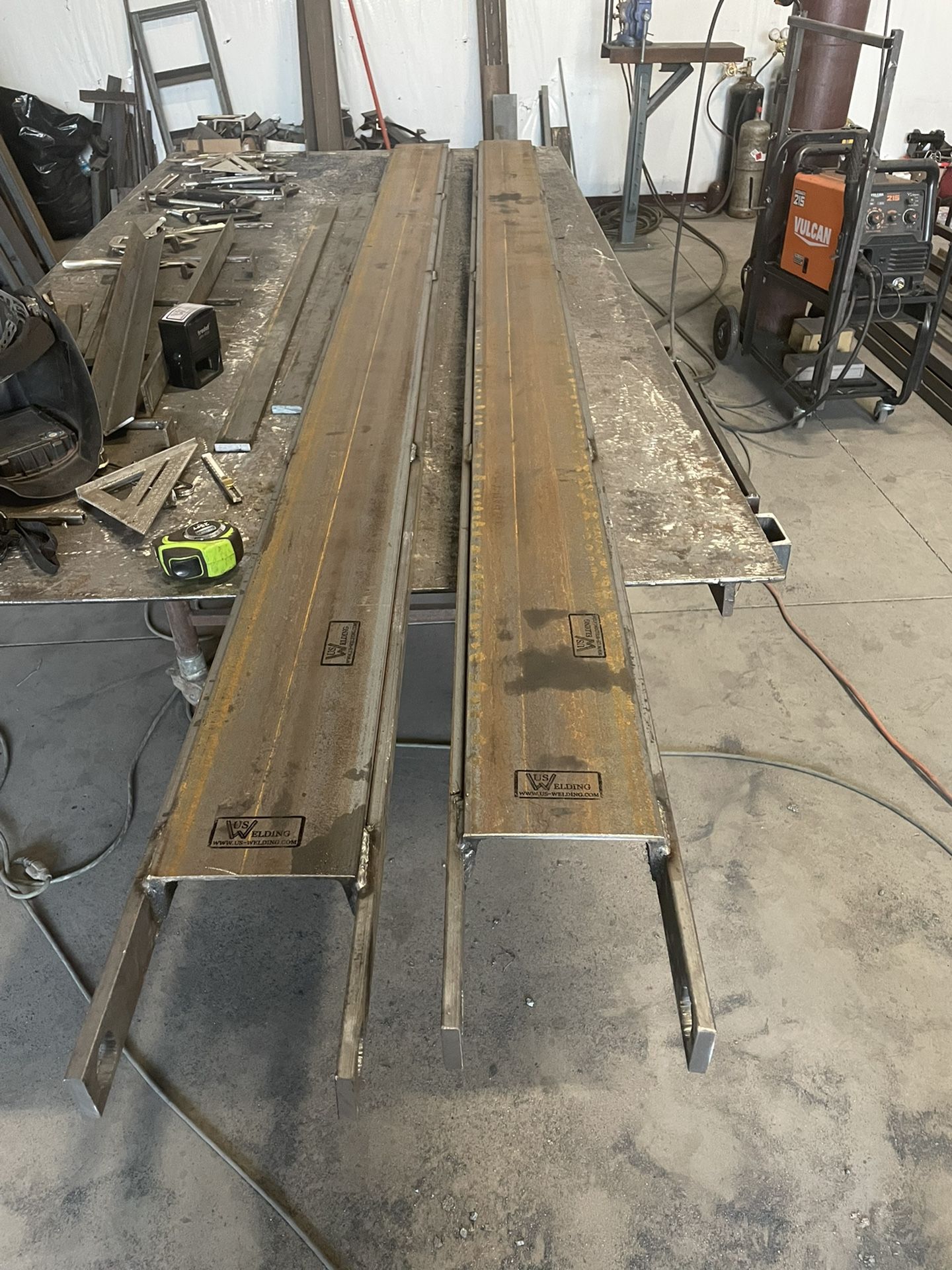 Heavy Duty Reinforced Fork Lift Extensions