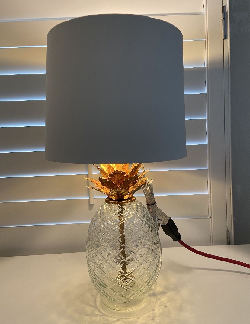 Glass Pineapple Table Lamp Brass - Opalhouse™