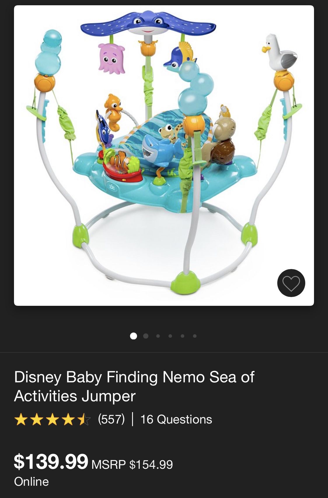 Disney Finding Nemo Baby Activity Center