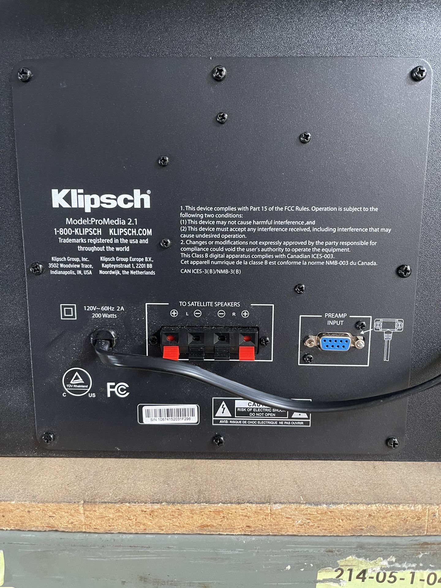Klipsch Promedia 2.1 Thx