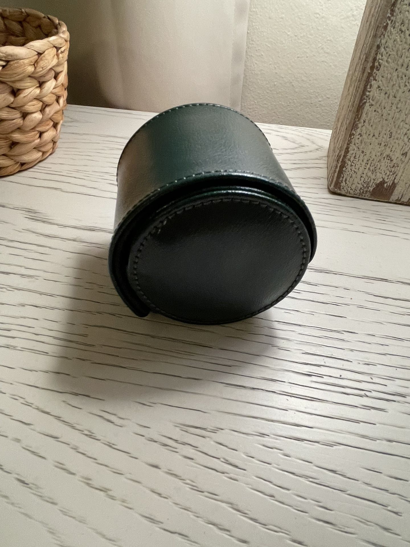 Wolf British Raving Green Single Travel Watch Roll
