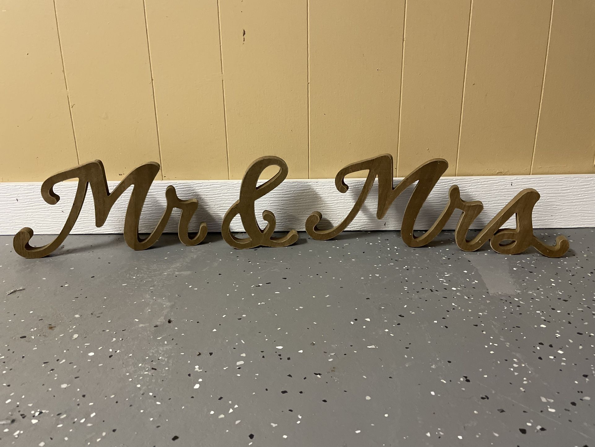 Mr. & Mrs. and Love Signs