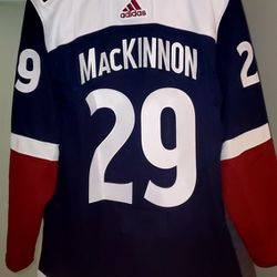 Authentic Colorado Avalanche Nathan MacKinnon Jersey Size 42  Thumbnail