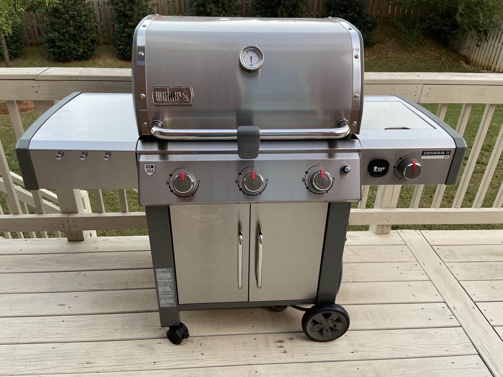 WEBER Genesis II LX GS4 Grill......NATURAL GAS Stainless Steel with ...