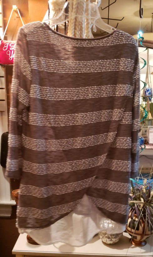 Ladies, Limited Layered Look Tunic Style Small  Sweater