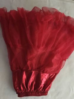 RED TULLE PETTICOAT 1-Layer Petticoat Small-medium Halloween costumes Thumbnail